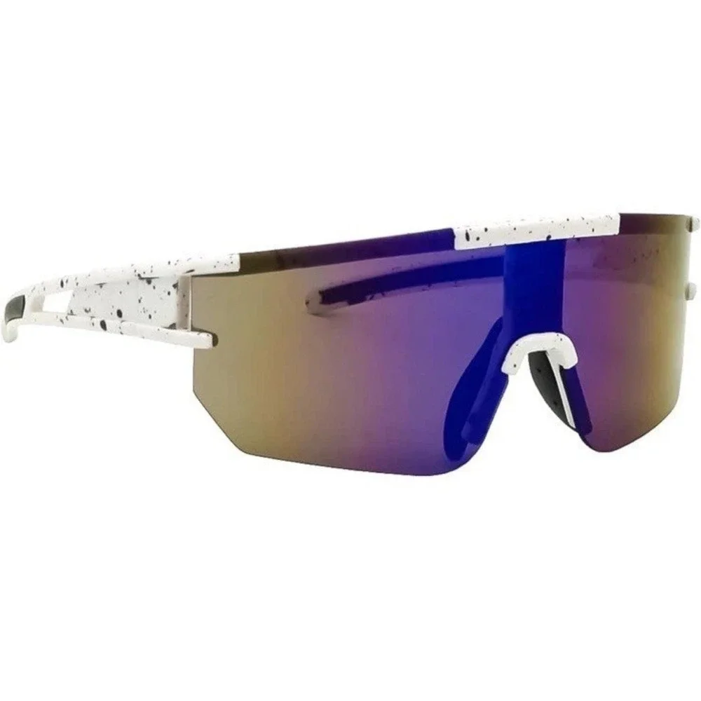 Splatter Shield multi sport  Sunglasses Mirrored Multicolor Lens Lightweight